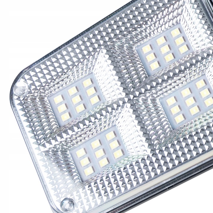 Proiector LED solar modular cu 3 lampi, senzor de miscare, 122LED-uri, cu telecomanda Household NewTrend