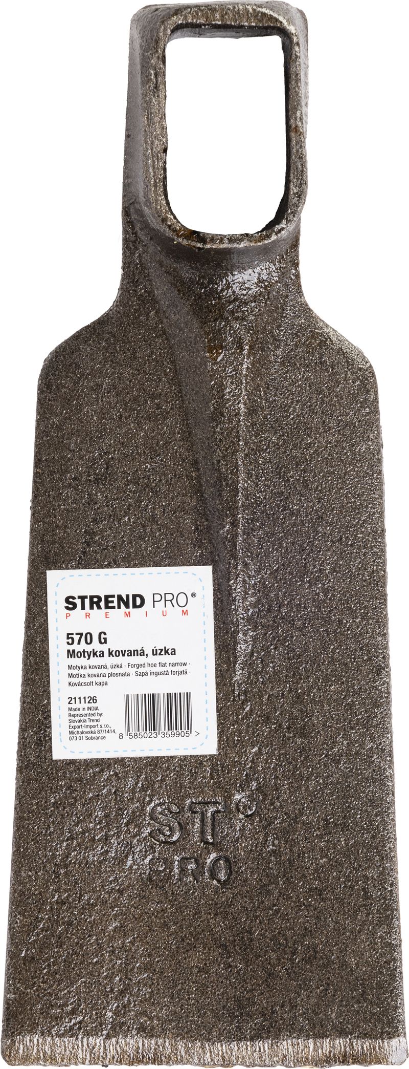 Motocă Gardex Basmat, 568 g, îngustă, forjată, fără coadă