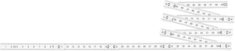 Metru pliabil Strend Pro FS28, 1 m, din plastic