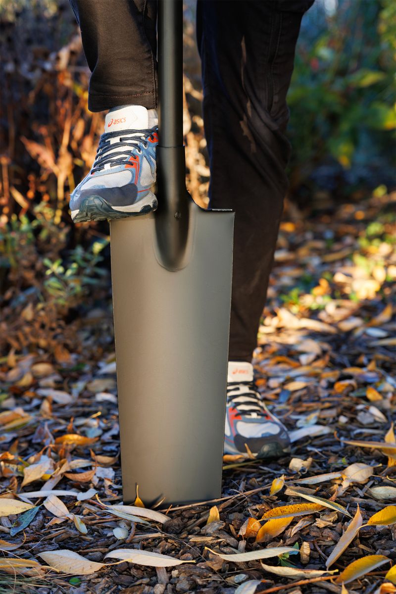 Lopată tip ștychar S526AD, mâner D, neagră