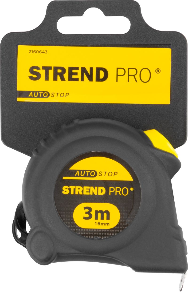 Meter Strend Pro WorkTiger 6K, 3 m, 16 mm, Auto Stop, zvinovací