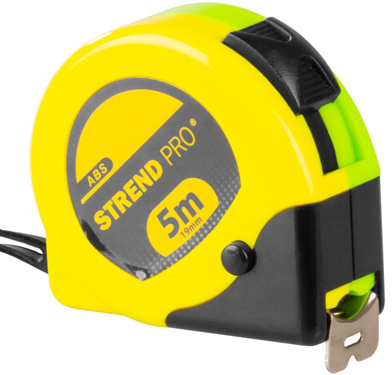 Ruletă Strend Pro WorkTiger YD23, 5 m, 19 mm, auto-retragere, ABS