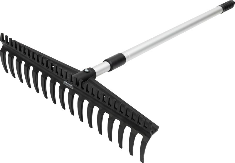 Grebla de grădină Strend Pro Premium S891-AL, 445x115 mm, 16 dinți, coadă telescopică ALU
