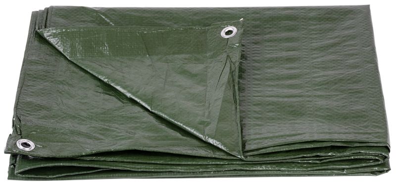 Prelată Tarpaulin Light 3x3 m, 65 g/m², acoperire, verde, cu ocheți