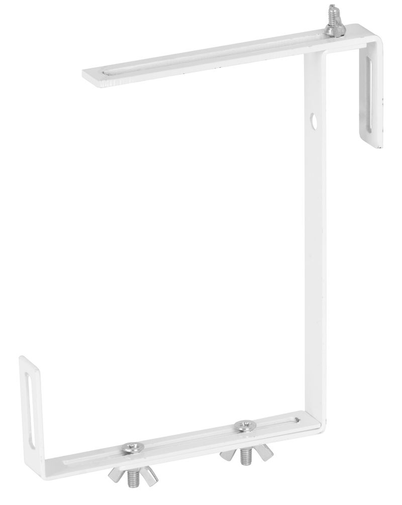 Suport Strend Pro Garden, alb, metalic, pentru jardinieră (balcon), set 2 buc