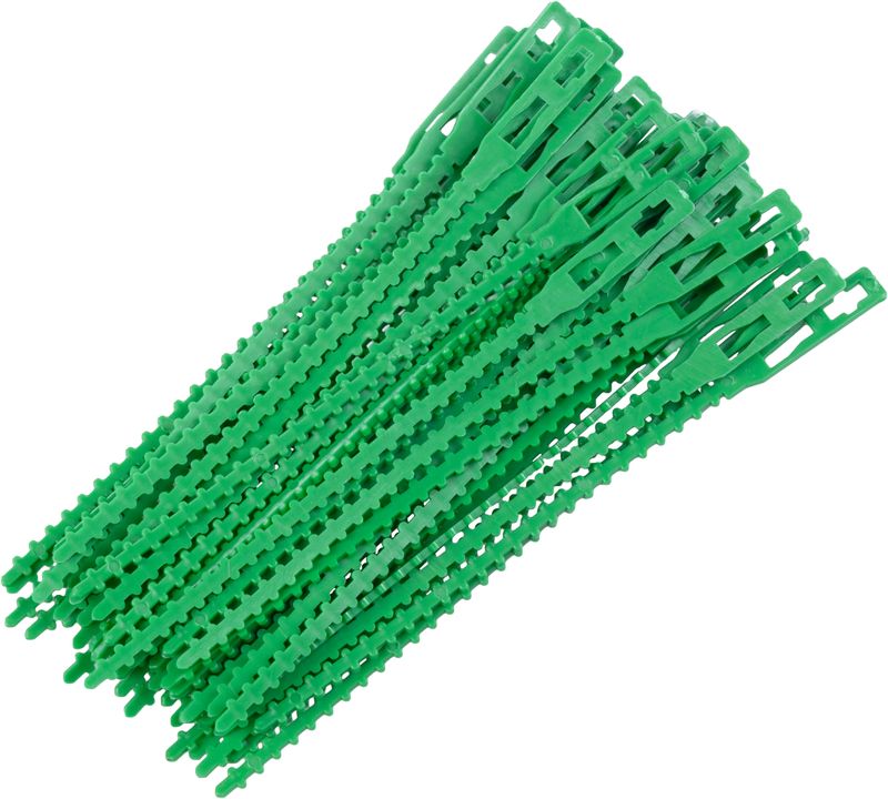 Cleme de legat plante Strend Pro, 130 mm, set 50 buc, verzi