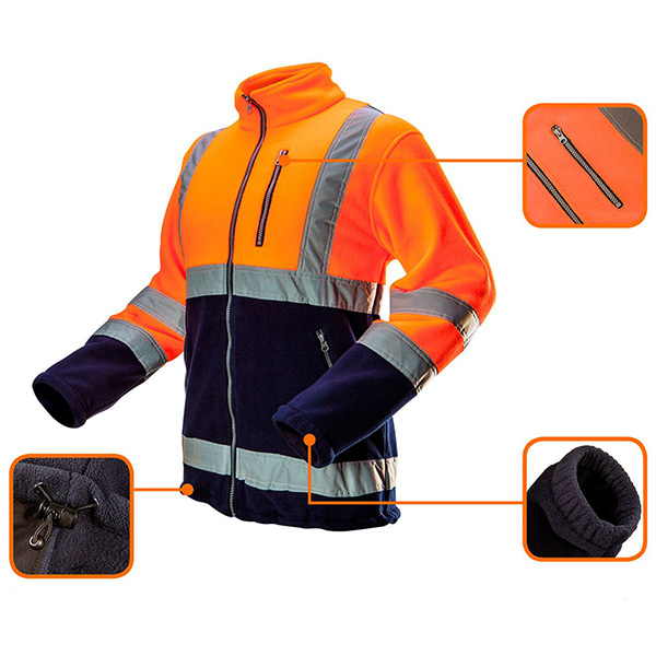Bluza polar de avertizare portocaliu cu negru Neo Tools 81-741 HardWork ToolsRange