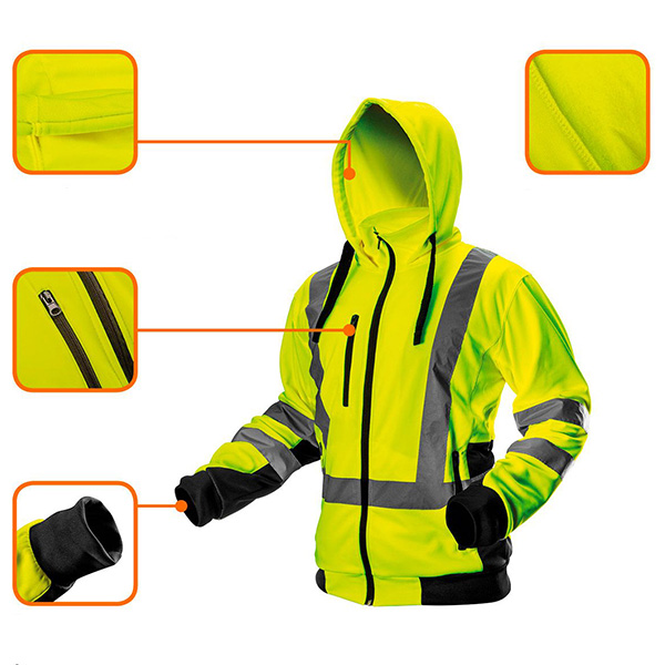 Jacheta de lucru reflectorizanta galbena clasa 3 Neo Tools HardWork ToolsRange