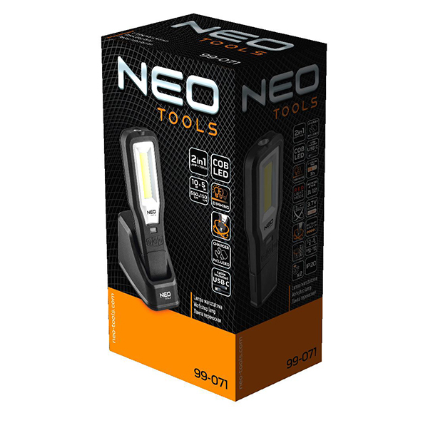Lampa/lanterna de lucru 550 + 150 lm COB LED NEO TOOLS 99-071 HardWork ToolsRange