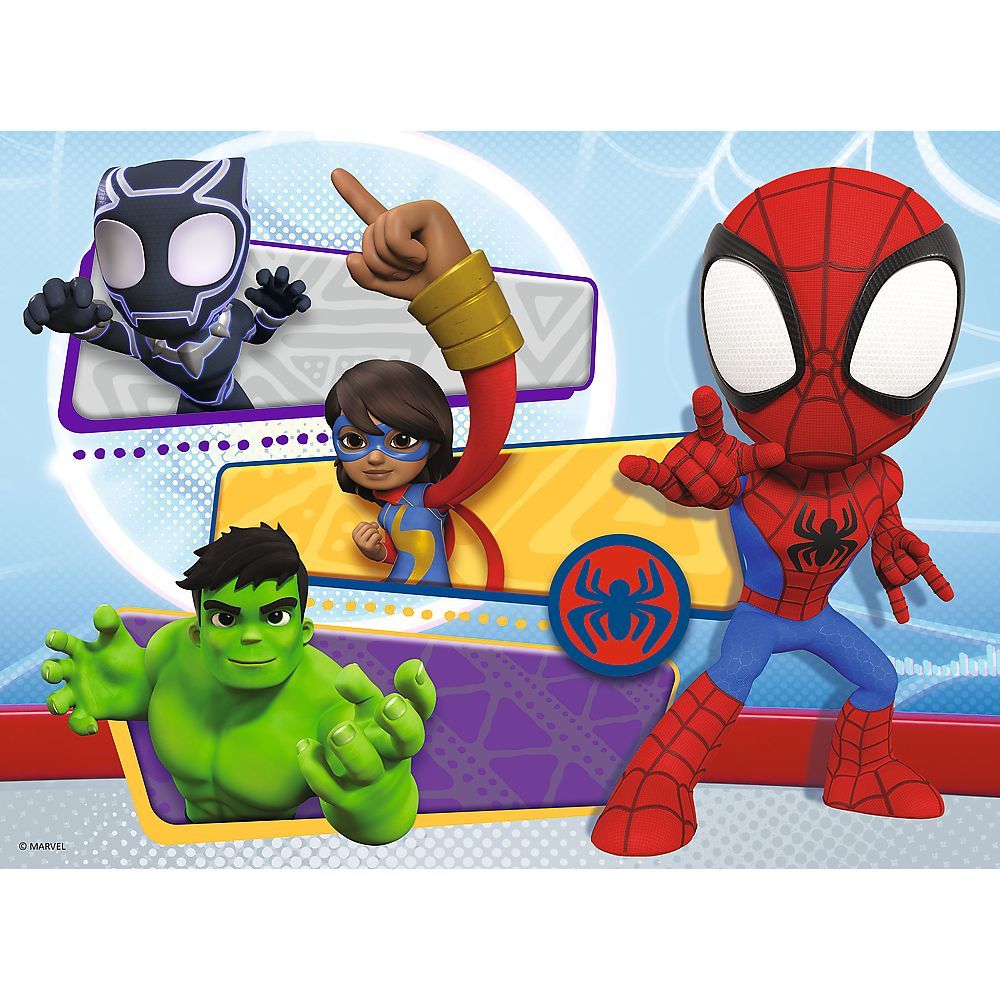 PUZZLE TREFL 30 MARVEL SPIDEY SI PRIETENII SAI UIMITORI CURAJOSUL SPIDER MAN SuperHeroes ToysZone