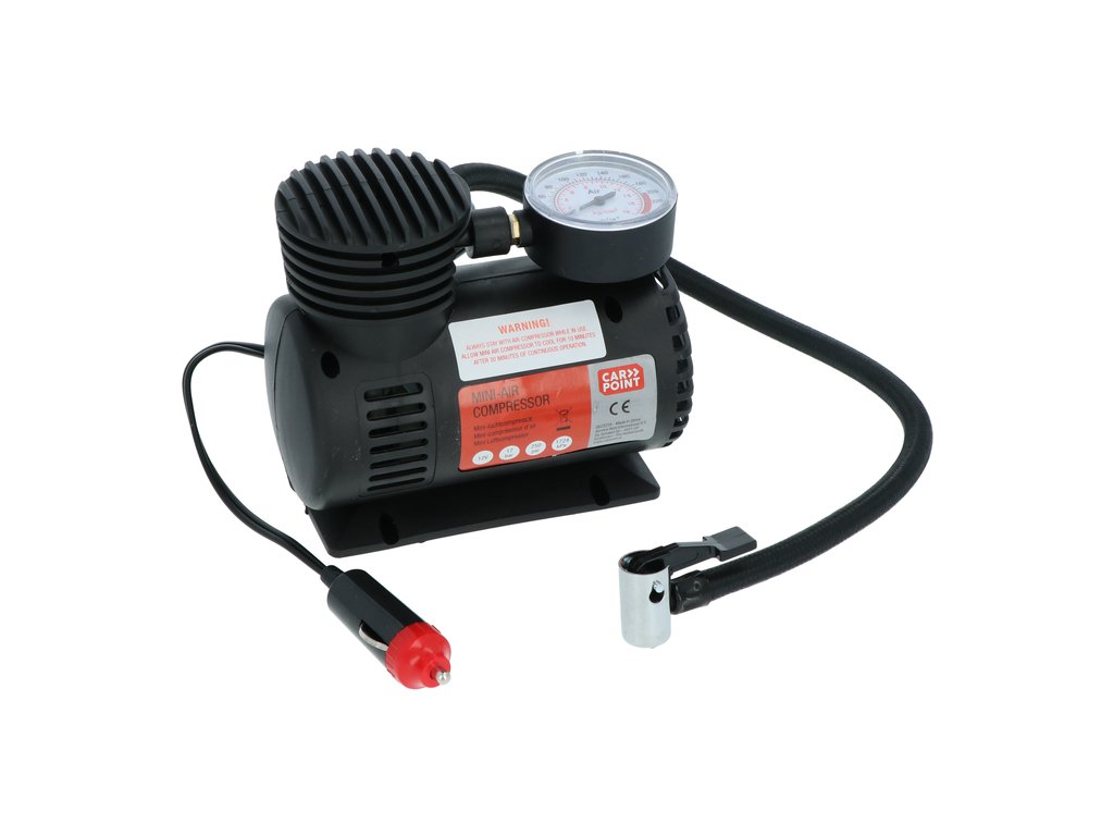 Compresor auto Carpoint 12V 16bari cu fisa bricheta si adaptori AutoDrive ProParts
