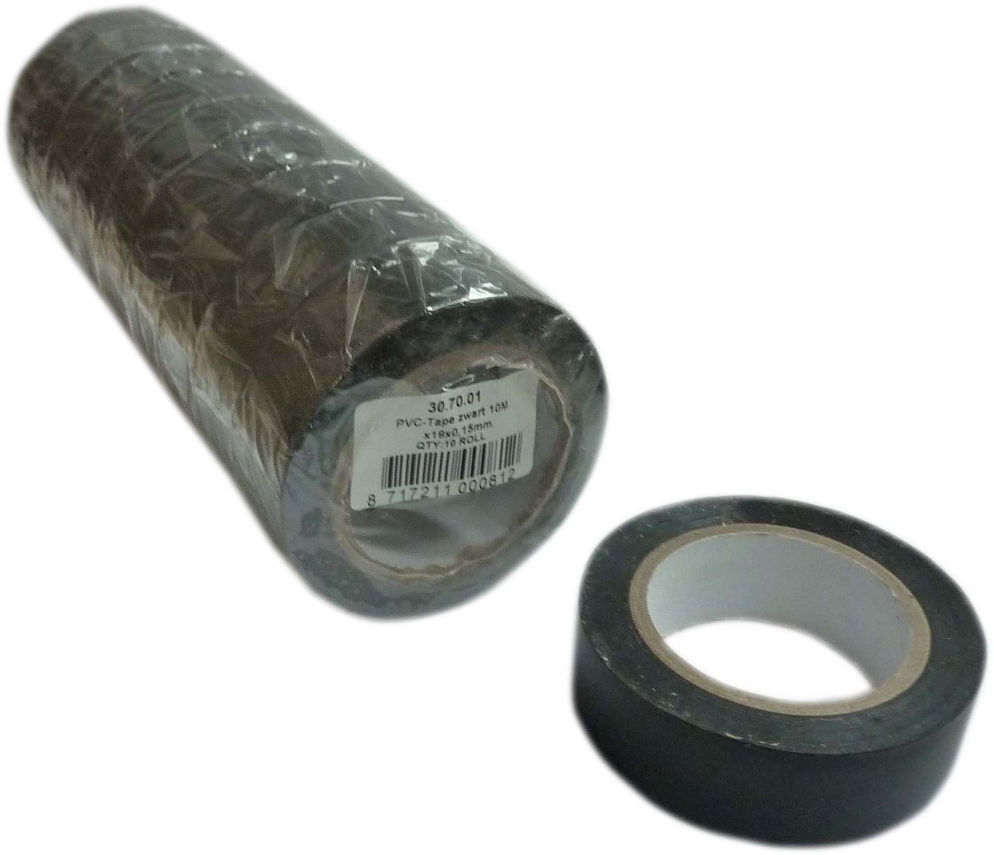 Banda izolatoare adeziva BestAutoVest neagra, 10m x 19mm x 0.15mm, 1buc. AutoDrive ProParts