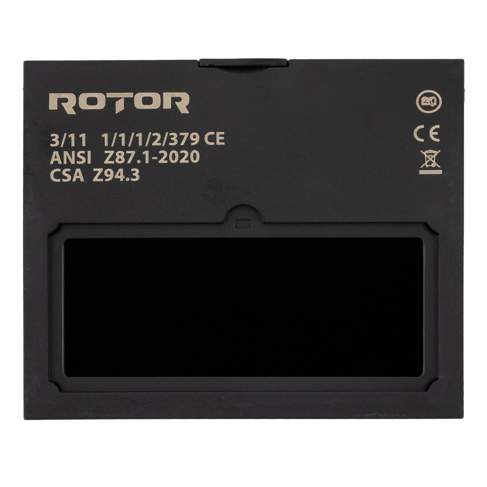 Filtru auto-întunecare pentru mască de sudură Rotor Model 2, 110x90 mm (ADF), clasa 1/1/1/2