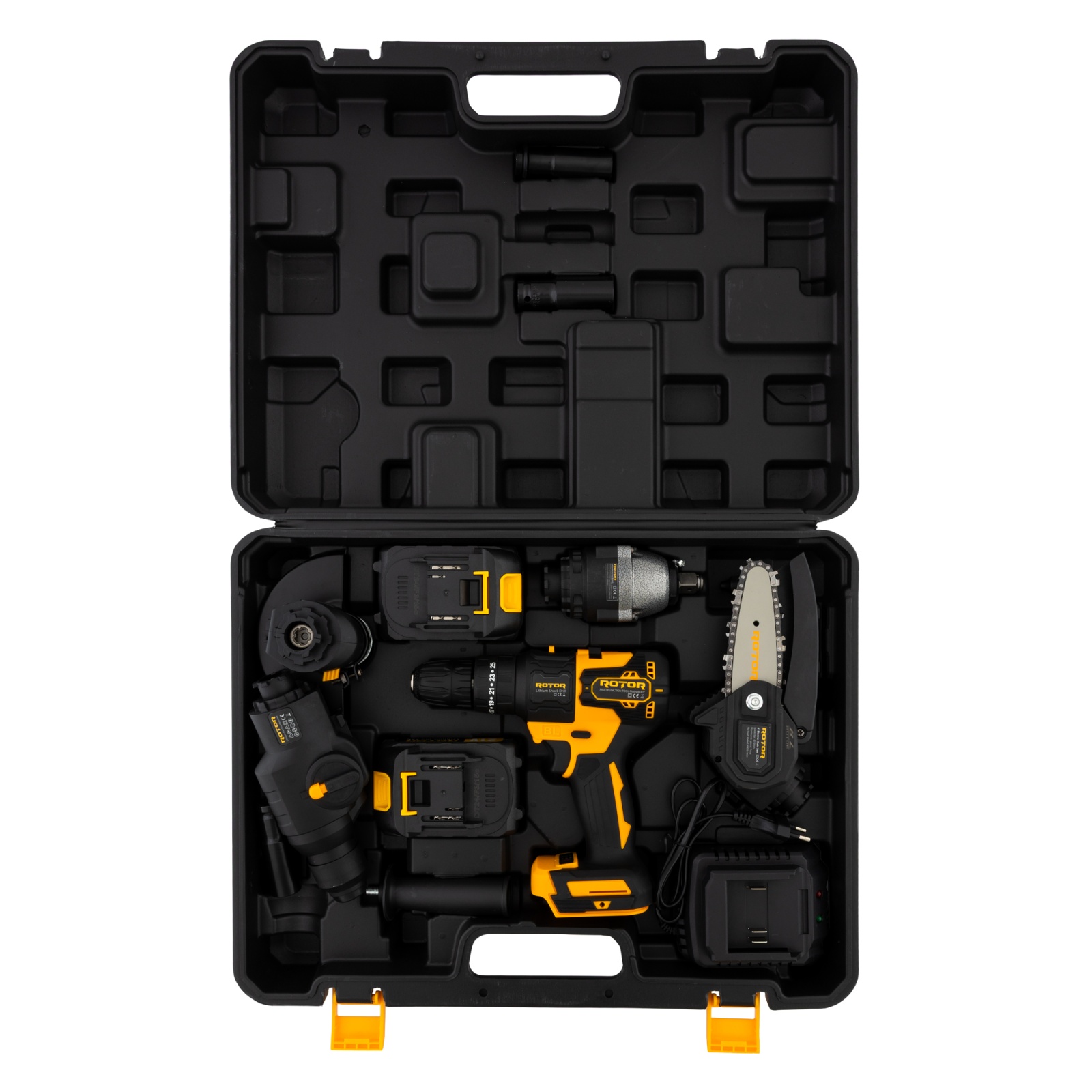 Unealtă multifuncțională 5 în 1 cu acumulator ROTOR RTS2, 21V/3Ah, Brushless, 24000 rot/min