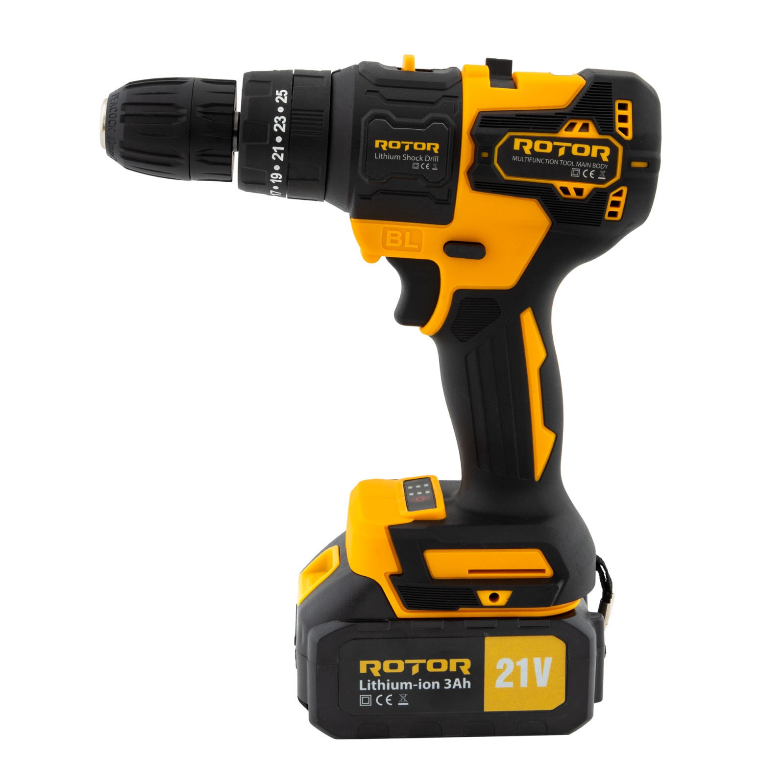 Unealtă multifuncțională 5 în 1 cu acumulator ROTOR RTS2, 21V/3Ah, Brushless, 24000 rot/min