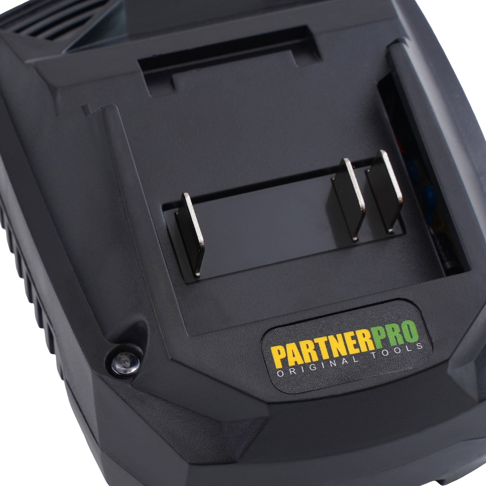 Set foarfecă electrică de grădină + fierăstrău cu lanț (mini drujbă) pe acumulator 20V PartnerPro PP-FF 5in1, Brushless, 2x2Ah