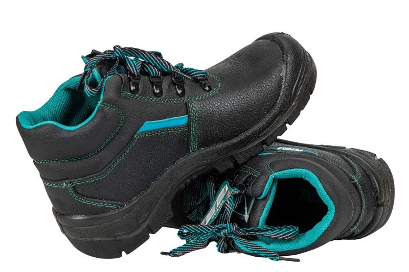 Bocanci de protectie TOTAL S1P, marimea 45, cu bombeu si lamela din otel, talpa PU dubla