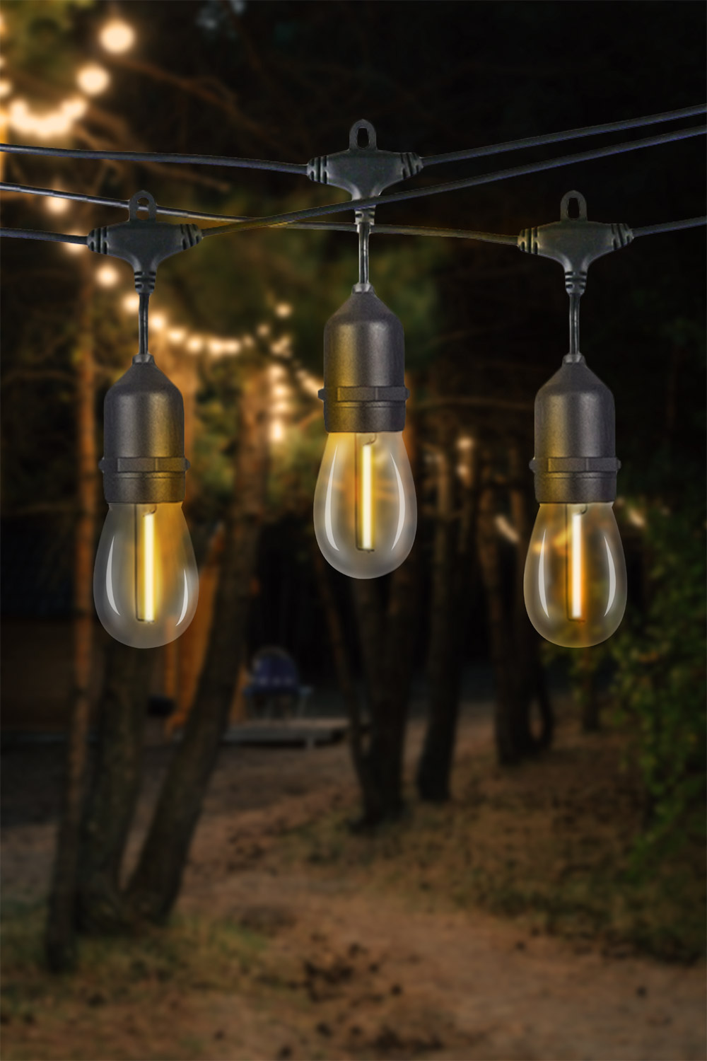 Ghirlanda luminoasa, LED, model Ariane, 10 becuri, 600cm, incarcare solara, lumina alb cald Household NewTrend