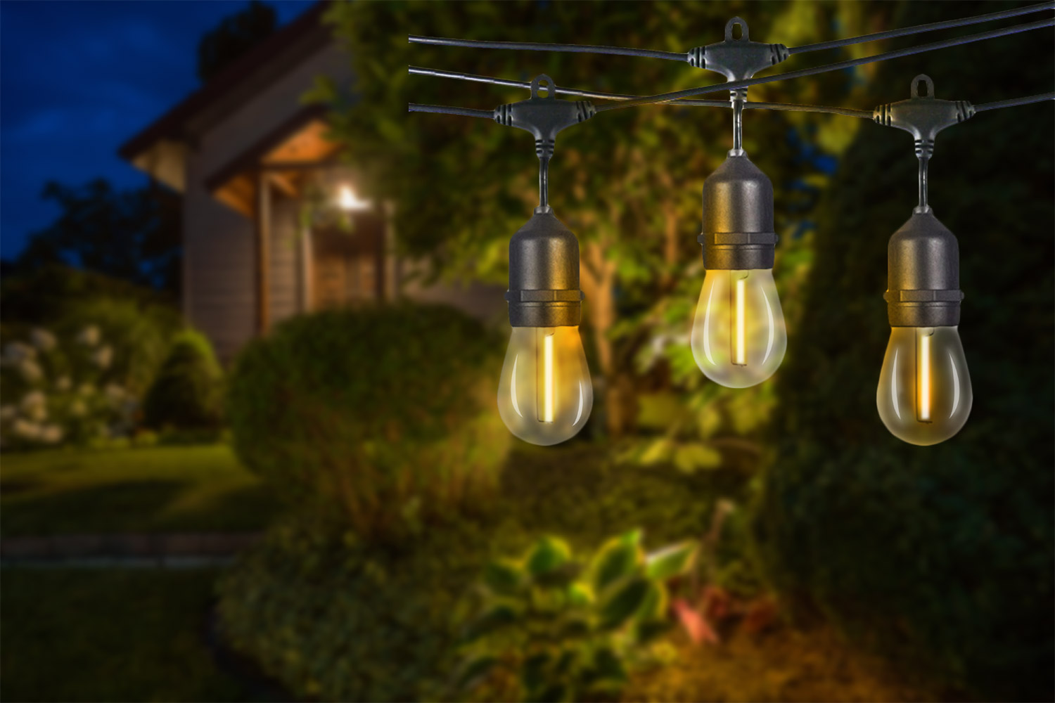 Ghirlanda luminoasa, LED, model Ariane, 10 becuri, 600cm, incarcare solara, lumina alb cald Household NewTrend