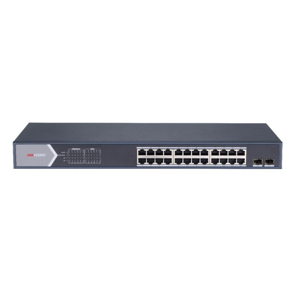 Switch 24 porturi Gigabit Hikvision DS-3E1526P-SI, L2, Smart Managed SafetyGuard Surveillance