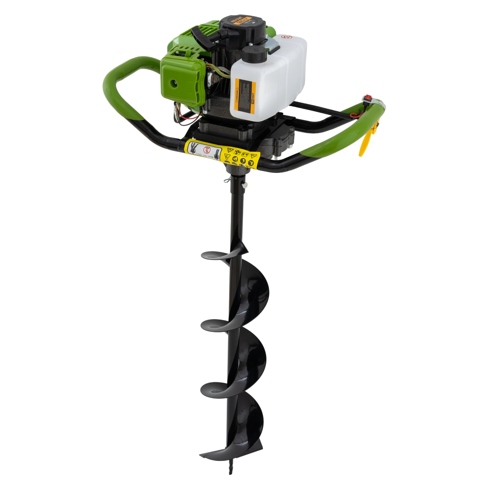 Motoburghiu pe benzină ProCraft GD52 1400W, motor 2 timpi (2T), 2800–3200 rpm, cu burghiu 150x800 mm