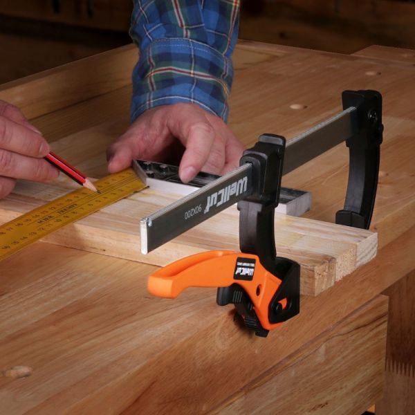 Clema tip pistol (trigger) Wellcut WC-LF920 90x200 mm, forta de strangere 70 kg