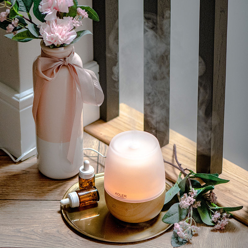 Difuzor de arome ultrasonic 3 in 1 Adler AD 7967 (umidificator + lampa LED)