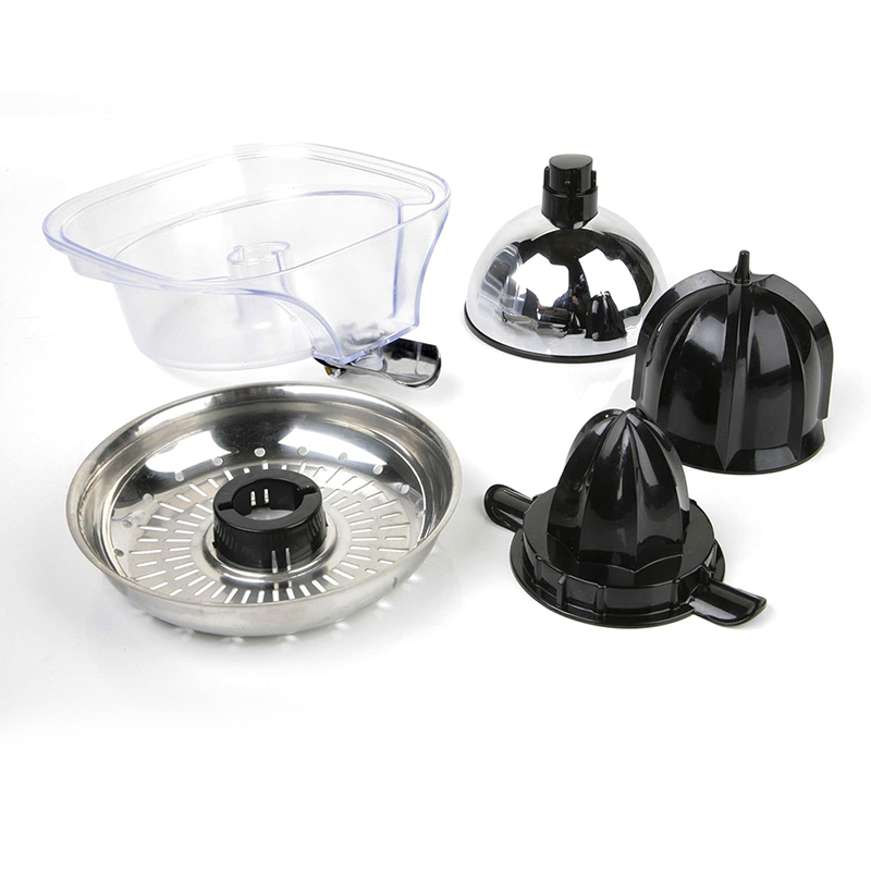 Storcător de citrice Black+Decker 100W cu pârghie, recipient 250 ml, inox