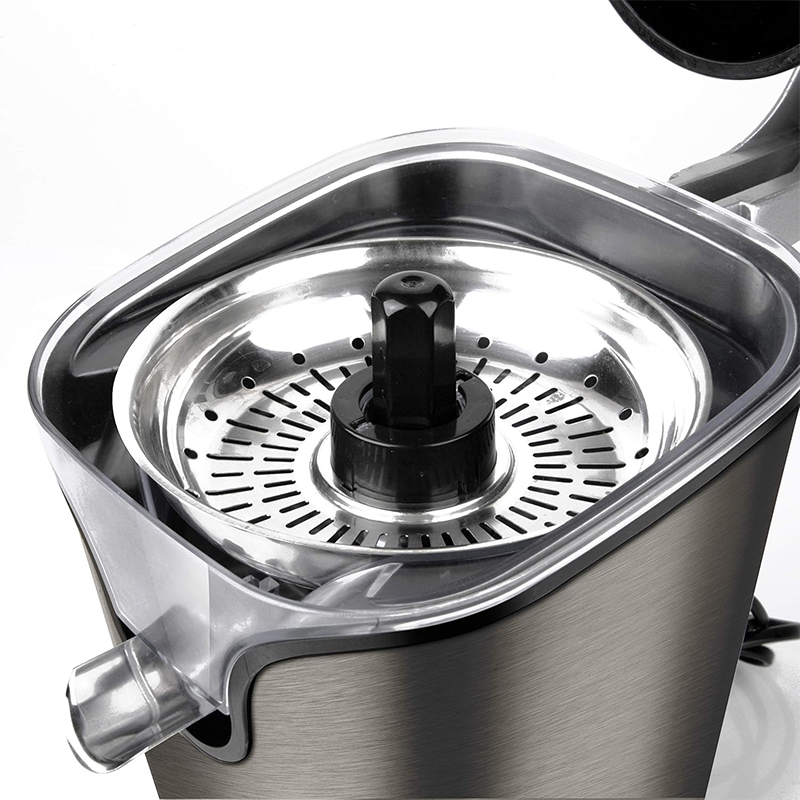 Storcător de citrice Black+Decker 100W cu pârghie, recipient 250 ml, inox