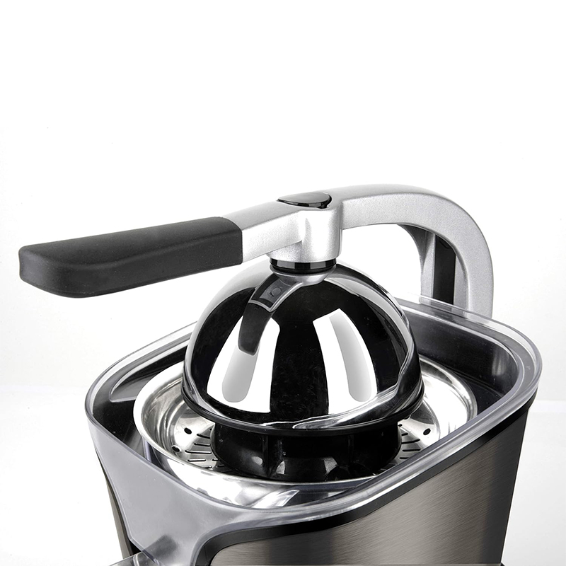 Storcător de citrice Black+Decker 100W cu pârghie, recipient 250 ml, inox
