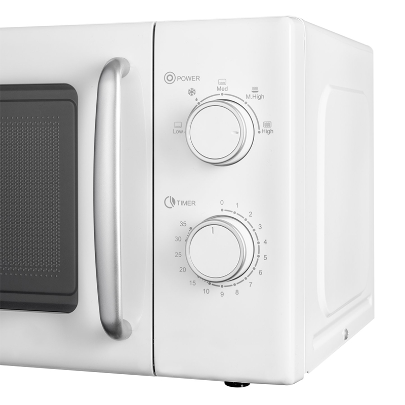 Cuptor cu microunde Daewoo 20L 700W, control mecanic, funcție dezghețare, alb