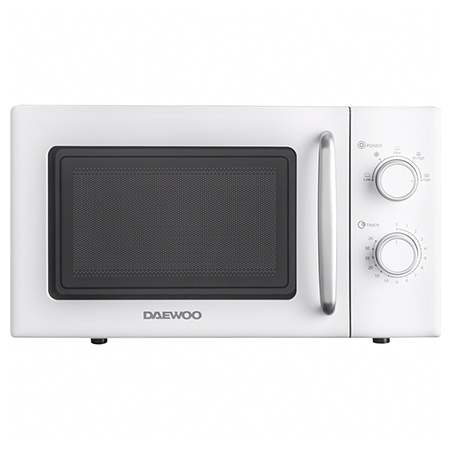 Cuptor cu microunde Daewoo 20L 700W, control mecanic, funcție dezghețare, alb