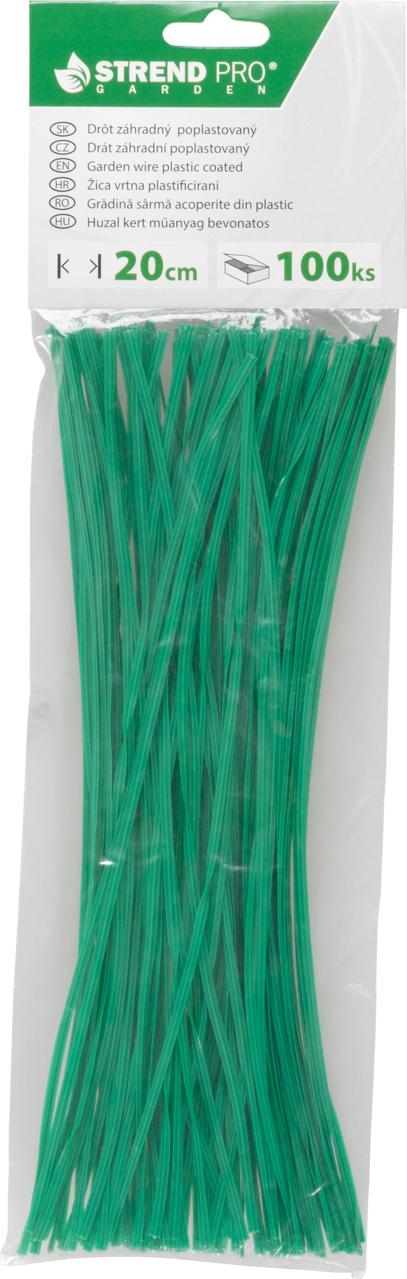 Sarma pentru legat plante GardenTwist PVC 0,4x3 mm, L=200 mm, 100 buc