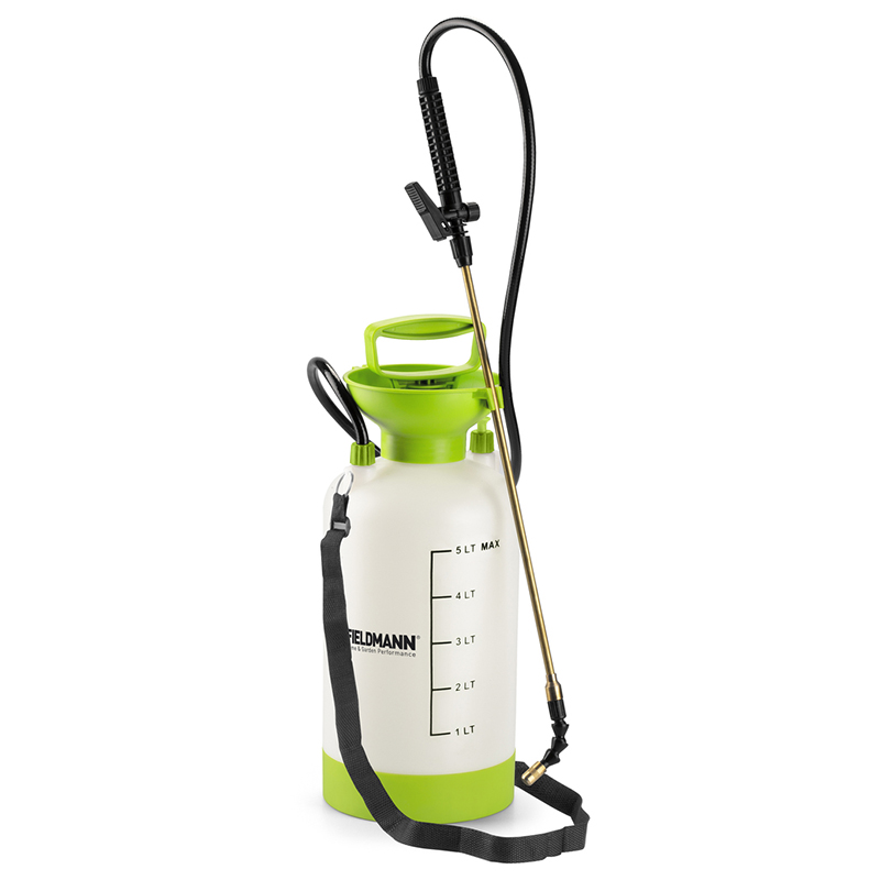 Pulverizator manual cu presiune Fieldmann 5L (2.5 bar) cu duză metalică reglabilă