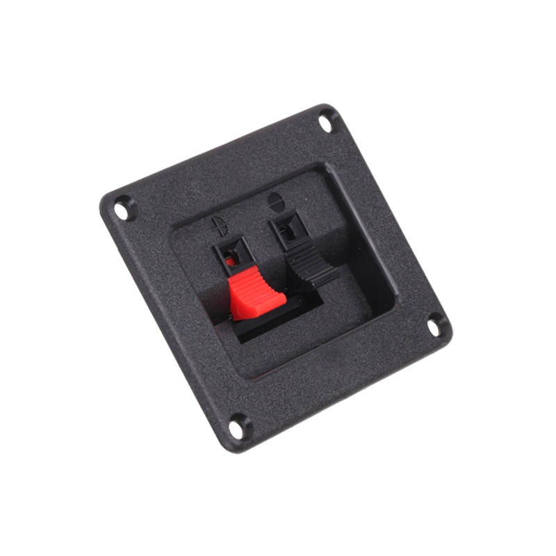 Conector boxă 2 contacte dreptunghiular pentru panou (spring clip)