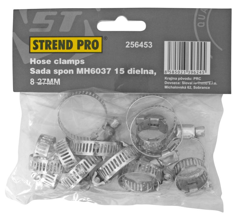 Set coliere de prindere pentru furtun Strend Pro HC515, 15 bucati, 8-27 mm
