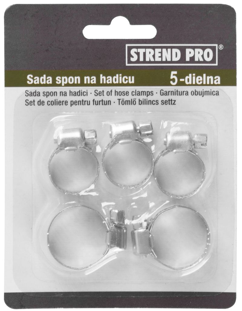 Set coliere de strângere pentru furtun Strend Pro HC605, 5 piese