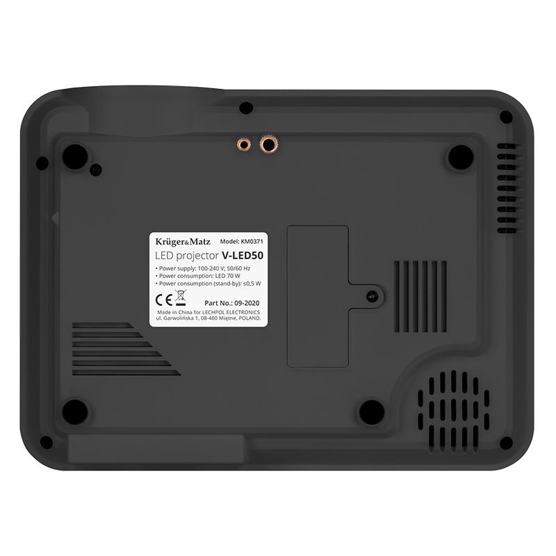 Videoproiector LED Kruger&Matz V-LED50 Home Cinema, HD 720p, Wi‑Fi, 50–120 inch, HDMI/USB/VGA