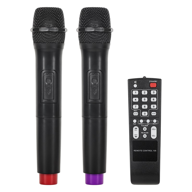 Boxă activă portabilă Azusa 15” 60W RMS cu Bluetooth, USB/SD, FM și 2 microfoane wireless