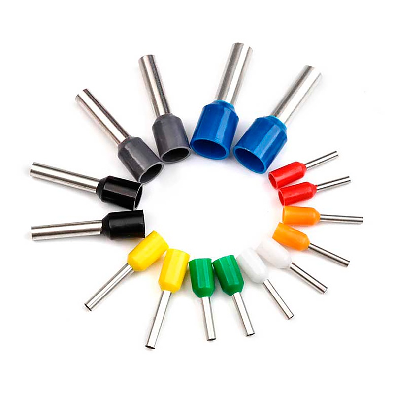 Trusă de sertizare papuci terminali izolați 800 buc + clește cu clichet HSC8 6-4 (0,25–6 mm²)