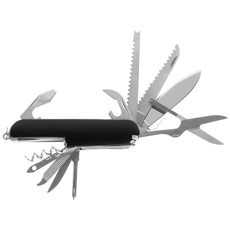 Briceag Multifuncțional Rebel 13 în 1 din Oțel Inoxidabil, cu Foarfecă, Tirbușon și Fierăstrău