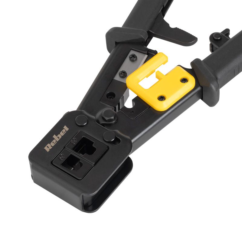 Cleste sertizare RJ45/RJ11/RJ12 Rebel cu dezizolator, pentru mufe 6P/8P