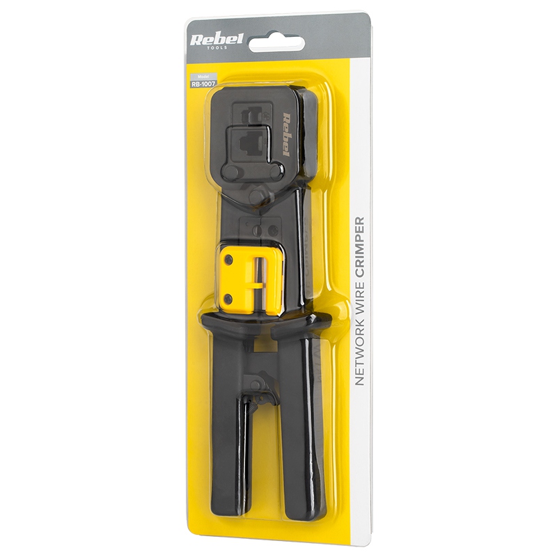 Cleste sertizare RJ45/RJ11/RJ12 Rebel cu dezizolator, pentru mufe 6P/8P