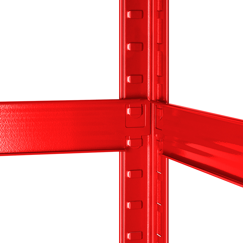 RAFT METALIC 5 POLITE 750KG MDF 180X90X40 ROSU REBEL