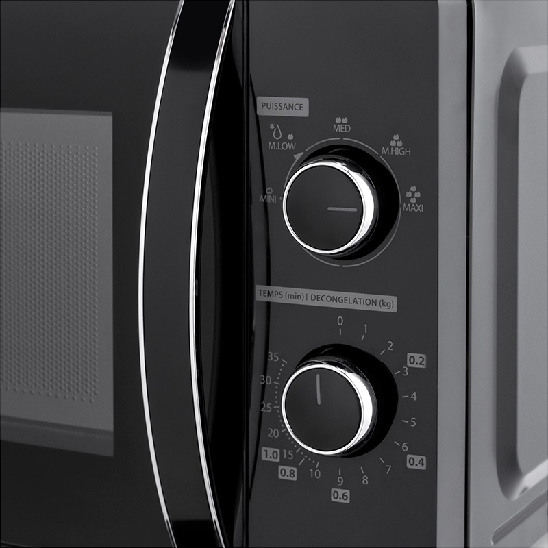 Cuptor cu microunde Toshiba 20L 700W, control mecanic, negru