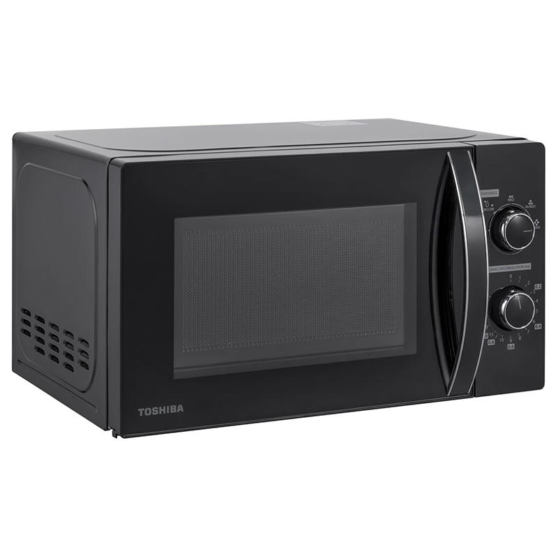 Cuptor cu microunde Toshiba 20L 700W, control mecanic, negru