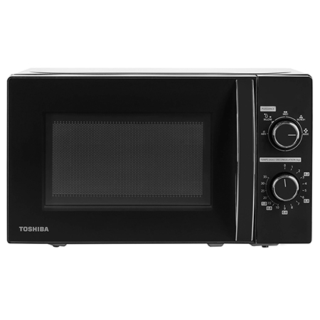Cuptor cu microunde Toshiba 20L 700W, control mecanic, negru
