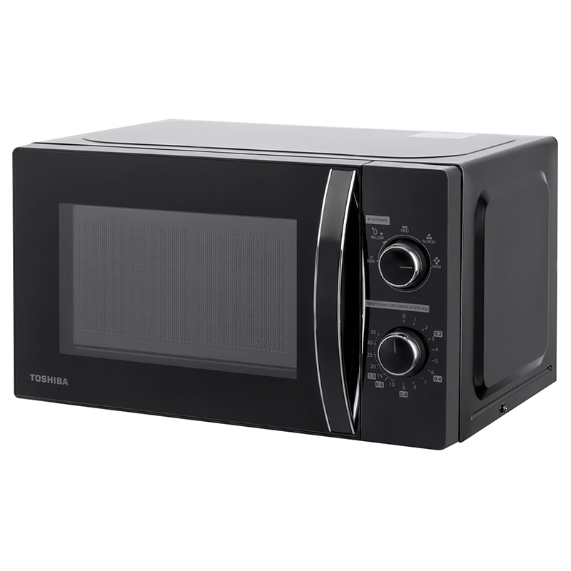 Cuptor cu microunde Toshiba 20L 700W, control mecanic, negru