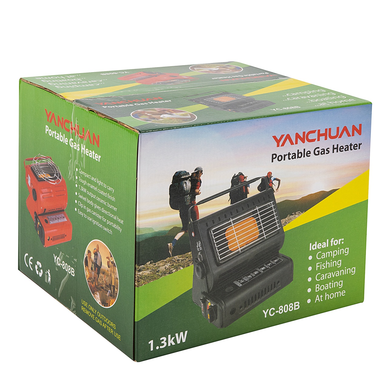 Aragaz portabil 2 in 1 cu incalzitor pe gaz Micul Fermier GF-0630 (cartus CP250), 1.3 kW