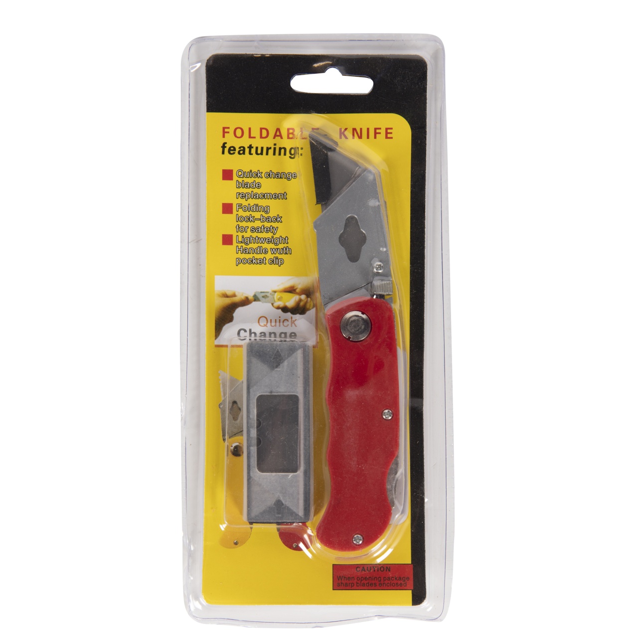 Cutter universal pliabil de buzunar, 10 cm, cu clips – Micul Fermier GF-0236